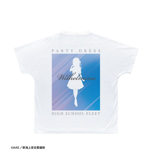 『ハイスクール・フリート』描き下ろし ヴィルヘルミーナ パーティードレスver. Ani-Art clear label 第2弾 フルグラフィックTシャツユニセックス【202609再販】