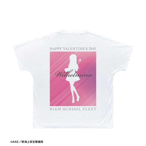 『ハイスクール・フリート』描き下ろし ヴィルヘルミーナバレンタインver. Ani-Art clear label 第2弾 フルグラフィックTシャツユニセックス【202609再販】