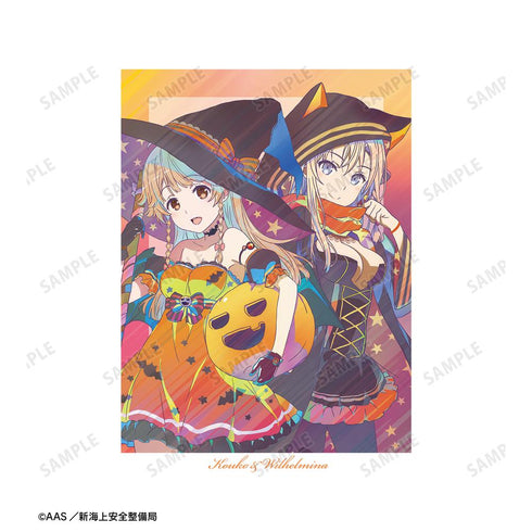 『ハイスクール・フリート』描き下ろし 納沙 幸子&ヴィルヘルミーナ ハロウィンver. Ani-Art clear label 第2弾 トレーナーレディース