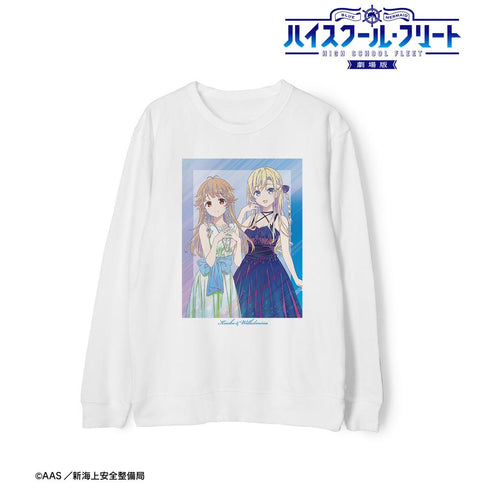 『ハイスクール・フリート』描き下ろし 納沙 幸子&ヴィルヘルミーナ パーティードレスver. Ani-Art clear label 第2弾 トレーナーメンズ
