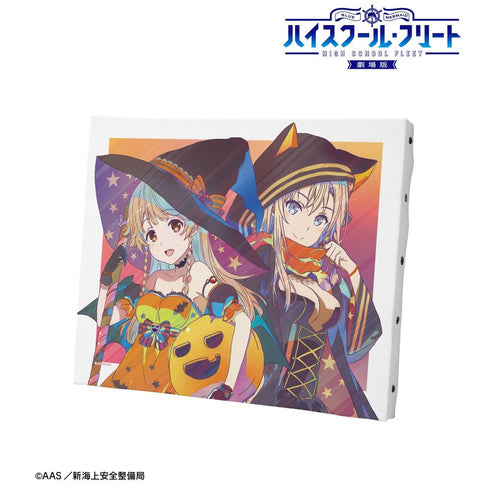 『ハイスクール・フリート』描き下ろし 納沙 幸子&ヴィルヘルミーナ ハロウィンver. Ani-Art clear label 第2弾 キャンバスボード【202603再販】
