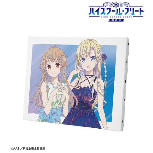 『ハイスクール・フリート』描き下ろし 納沙 幸子&ヴィルヘルミーナ パーティードレスver. Ani-Art clear label 第2弾 キャンバスボード【202603再販】