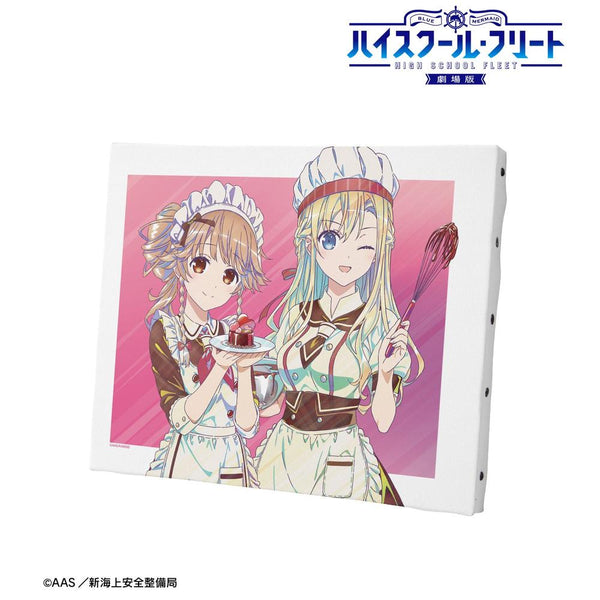 『ハイスクール・フリート』描き下ろし 納沙 幸子&ヴィルヘルミーナ バレンタインver. Ani-Art clear label 第2弾 キャンバスボード【202609再販】