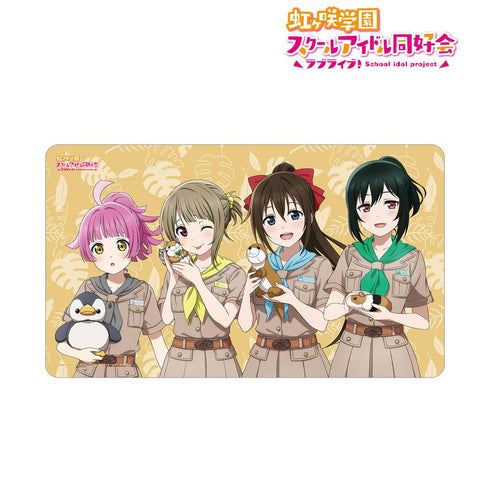 『ラブライブ!虹ヶ咲学園スクールアイドル同好会』東武動物公園コラボ 描き下ろし 1年生 サファリルックver. マルチデスクマット
