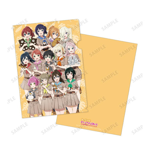 『ラブライブ!虹ヶ咲学園スクールアイドル同好会』東武動物公園コラボ 描き下ろし 集合 サファリルックver.クリアファイル【202505再販】