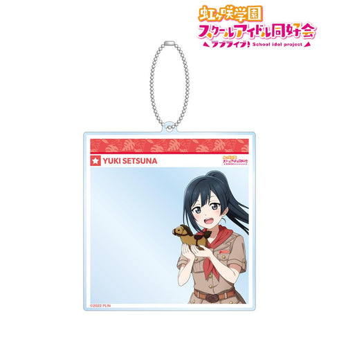 『ラブライブ!虹ヶ咲学園スクールアイドル同好会』東武動物公園コラボ 描き下ろし 優木 せつ菜 サファリルックver. SNS風BIGアクリルキーホルダー【202505再販】