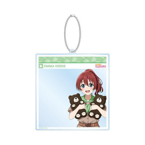 『ラブライブ!虹ヶ咲学園スクールアイドル同好会』東武動物公園コラボ 描き下ろし エマ・ヴェルデ サファリルックver. SNS風BIGアクリルキーホルダー【202505再販】