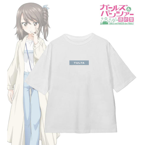 『ガールズ&パンツァー 最終章』描き下ろし デート私服ver. ミカ 着用 BIGシルエットTシャツユニセックス【202507再販】