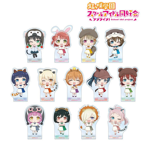 『ラブライブ!虹ヶ咲学園スクールアイドル同好会』東武動物公園コラボ トレーディング ちびキャラ アクリルスタンド(単位/BOX)