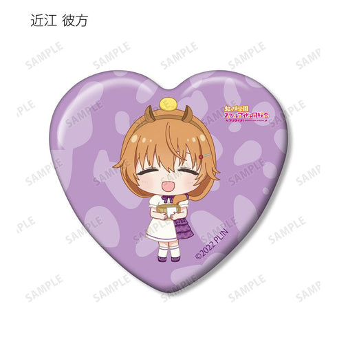 『ラブライブ!虹ヶ咲学園スクールアイドル同好会』東武動物公園コラボ トレーディング ちびキャラ ハート型缶バッジ(単位/BOX)【202505再販】