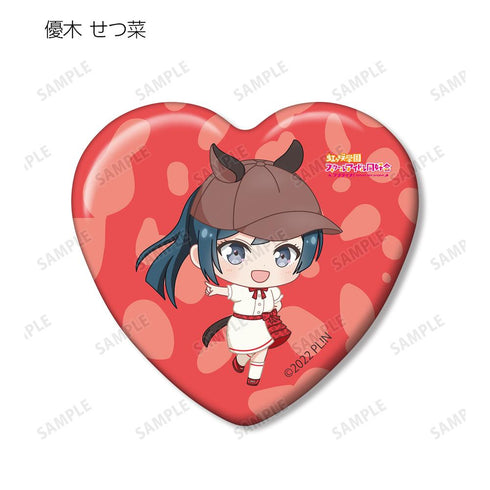 『ラブライブ!虹ヶ咲学園スクールアイドル同好会』東武動物公園コラボ トレーディング ちびキャラ ハート型缶バッジ(単位/BOX)【202505再販】