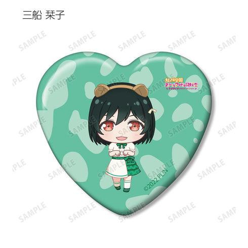 『ラブライブ!虹ヶ咲学園スクールアイドル同好会』東武動物公園コラボ トレーディング ちびキャラ ハート型缶バッジ(単位/BOX)【202505再販】