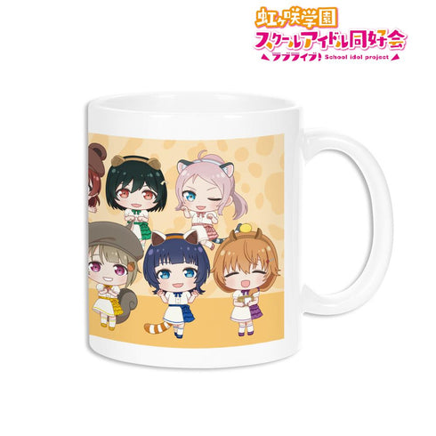 『ラブライブ!虹ヶ咲学園スクールアイドル同好会』東武動物公園コラボ 集合 ちびキャラ マグカップ【202505再販】
