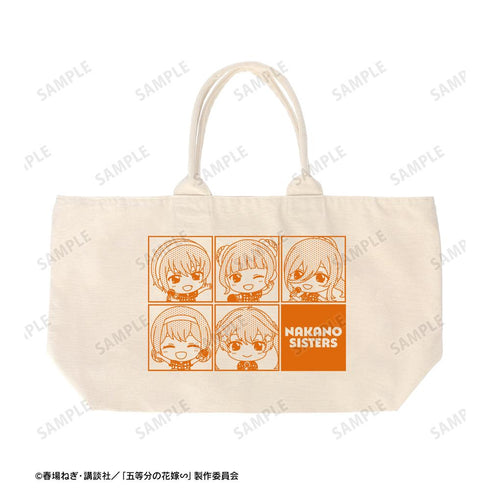 『五等分の花嫁∽』集合 ちびキャラ BIGジップトートバッグ ver.A
