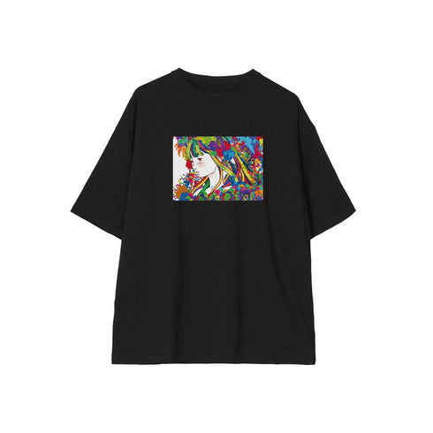 『おやすみプンプン』田中愛子 BIGシルエットTシャツユニセックス