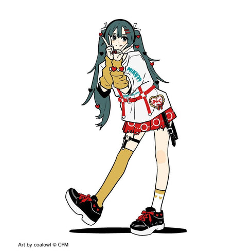 『初音ミク』描き下ろし 初音ミク Art by coalowl イラスト着用Tシャツメンズ【202608再販】