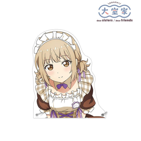 『大室家』アニメ描き下ろし 大室撫子 メイド衣装ver. 特大ダイカットアクリルパネル【202505再販】