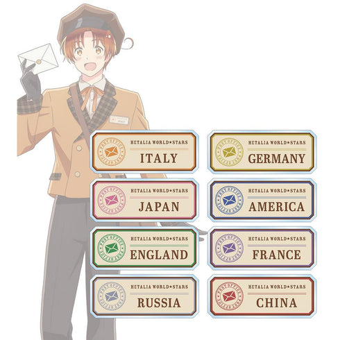 『ヘタリア World★Stars』描き下ろし 郵便屋ver. 着用トレーディングアクリルネームプレート(単位/BOX)