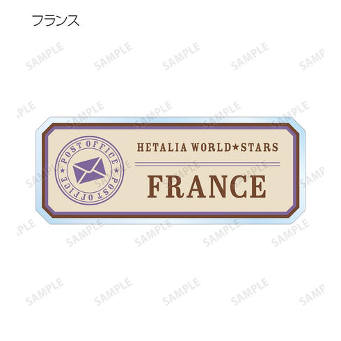 『ヘタリア World★Stars』描き下ろし 郵便屋ver. 着用トレーディングアクリルネームプレート(単位/BOX)【202608再販】
