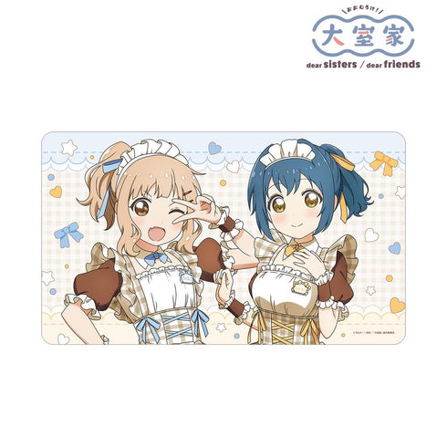 『大室家』アニメ描き下ろし 大室櫻子&古谷向日葵 メイド衣装ver. マルチデスクマット