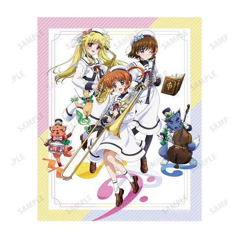『魔法少女リリカルなのはシリーズ』描き下ろし 高町なのは&ユーノ&フェイト・T・ハラオウン&アルフ&八神はやて&ザフィーラ 吹奏楽ver. キャンバスボード【202506再販】