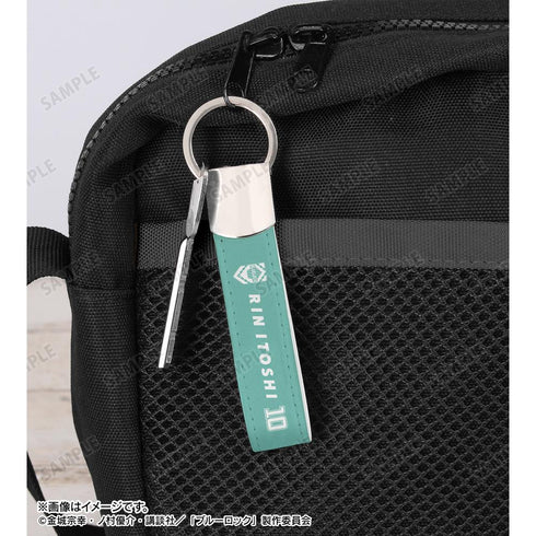 『ブルーロック』糸師 凛 応援 キーリング付き合皮キーホルダー