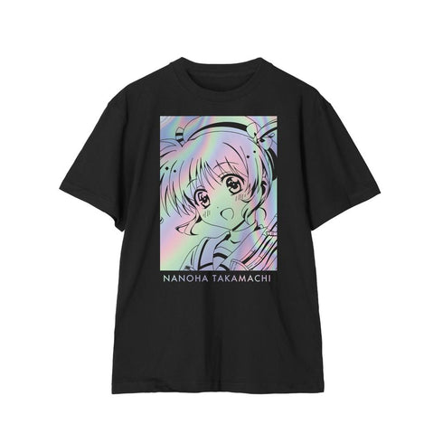 『魔法少女リリカルなのはシリーズ』描き下ろし 高町なのは 吹奏楽ver. ホログラムTシャツレディース【202506再販】