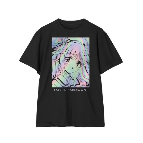 『魔法少女リリカルなのはシリーズ』描き下ろし フェイト・T・ハラオウン 吹奏楽ver. ホログラムTシャツレディース【202506再販】