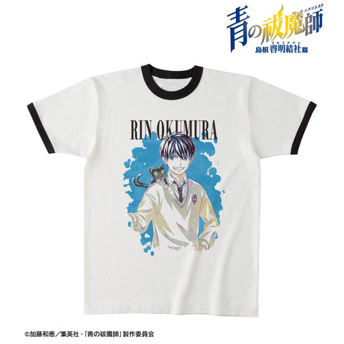 『青の祓魔師 島根啓明結社篇』奥村 燐&クロ Ani-Art リンガーTシャツユニセックス