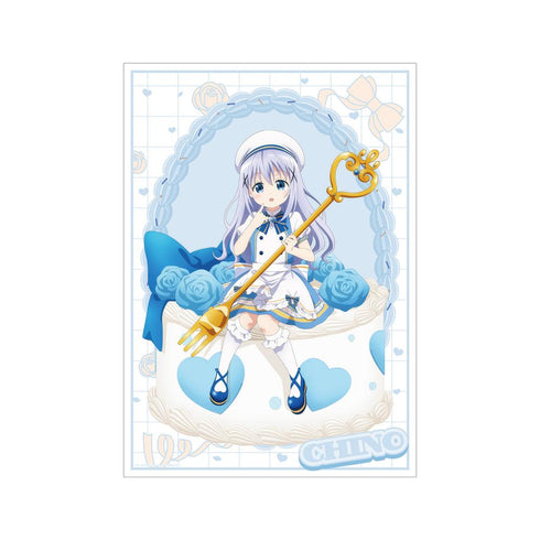 『ご注文はうさぎですか? BLOOM』描き下ろし チノ お座りケーキver. A3マット加工ポスター【202507再販】