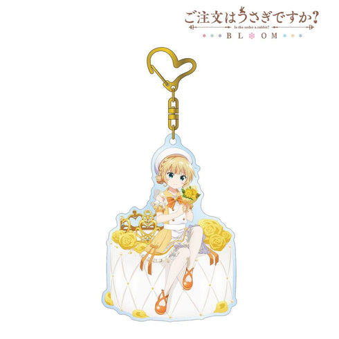 『ご注文はうさぎですか? BLOOM』描き下ろし シャロ お座りケーキver. BIGアクリルキーホルダー【202604再販】