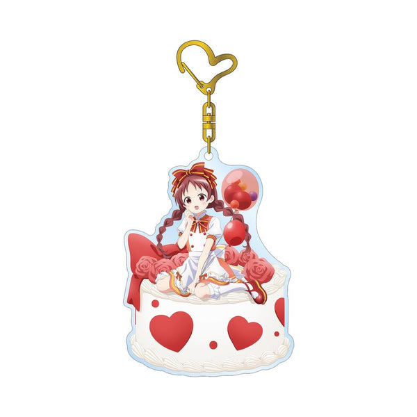 『ご注文はうさぎですか? BLOOM』描き下ろし メグ お座りケーキver. BIGアクリルキーホルダー【202507再販】
