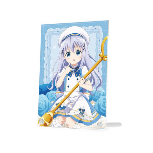 『ご注文はうさぎですか? BLOOM』描き下ろし チノ お座りケーキver. A5アクリルパネル【202507再販】