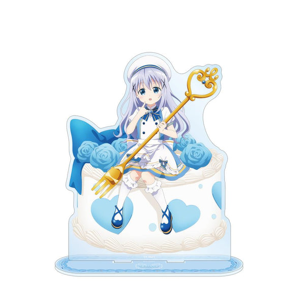 『ご注文はうさぎですか? BLOOM』描き下ろし チノ お座りケーキver. 特大アクリルスタンド【202507再販】