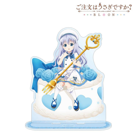 『ご注文はうさぎですか? BLOOM』描き下ろし チノ お座りケーキver. 特大アクリルスタンド【202604再販】