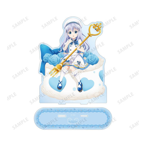 『ご注文はうさぎですか? BLOOM』描き下ろし チノ お座りケーキver. 特大アクリルスタンド【202507再販】