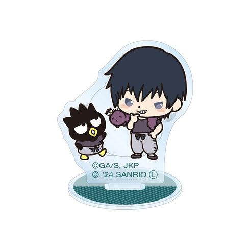 『呪術廻戦×サンリオキャラクターズ』伏黒甚爾×バッドばつ丸 懐玉・玉折 アクリルスタンドマルチバッジ【202510再販】