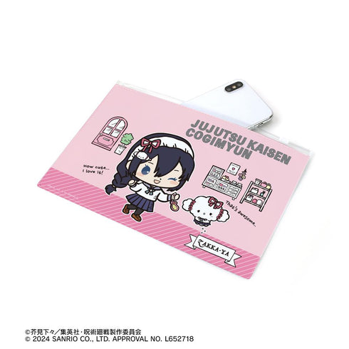 『呪術廻戦×サンリオキャラクターズ』天内理子×こぎみゅん 懐玉・玉折 ビニールフラットポーチ【202504再販】