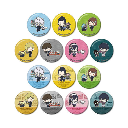 『呪術廻戦×サンリオキャラクターズ』トレーディング 懐玉・玉折 グリッター缶バッジ(単位/BOX)【202510再販】