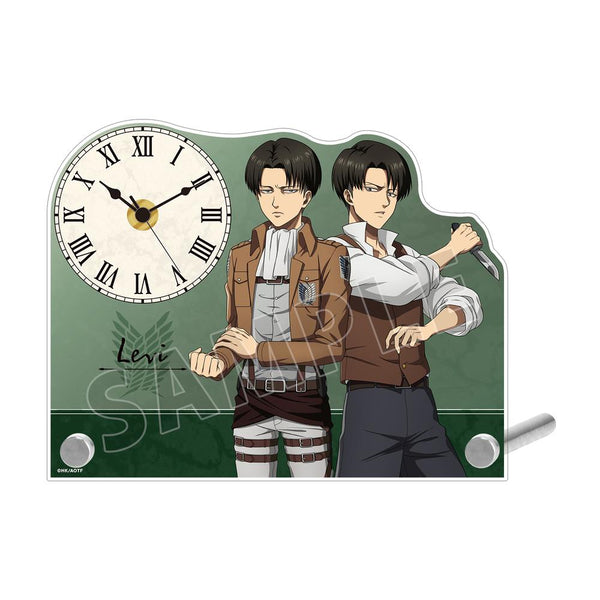『進撃の巨人』描き下ろし リヴァイ 過去と現在ver. アクリルスタンド時計【202512再販】