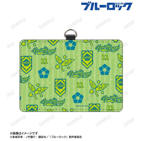 『ブルーロック』潔 世一 モチーフ柄 ネックストラップ付き2ポケットパスケース【202608再販】