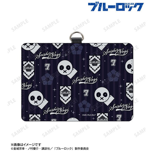 『ブルーロック』凪 誠士郎 モチーフ柄 ネックストラップ付き2ポケットパスケース【202608再販】