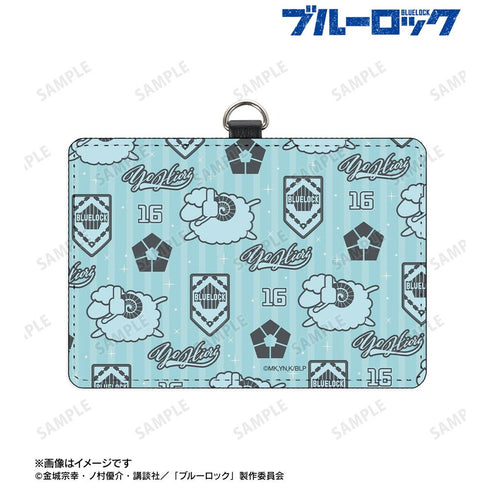『ブルーロック』氷織 羊 モチーフ柄 ネックストラップ付き2ポケットパスケース【202608再販】