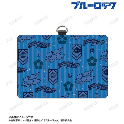 『ブルーロック』烏 旅人 モチーフ柄 ネックストラップ付き2ポケットパスケース【202608再販】