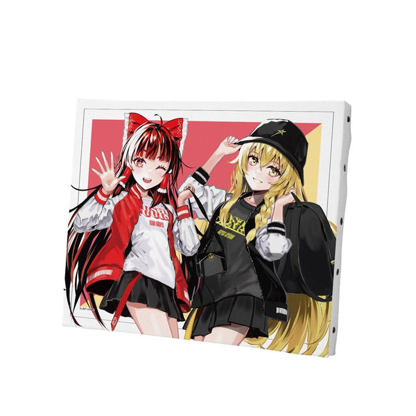 『東方Project』松本能人イラスト 博麗霊夢&霧雨魔理沙 現代風ファッションver. キャンバスボード【202605再販】
