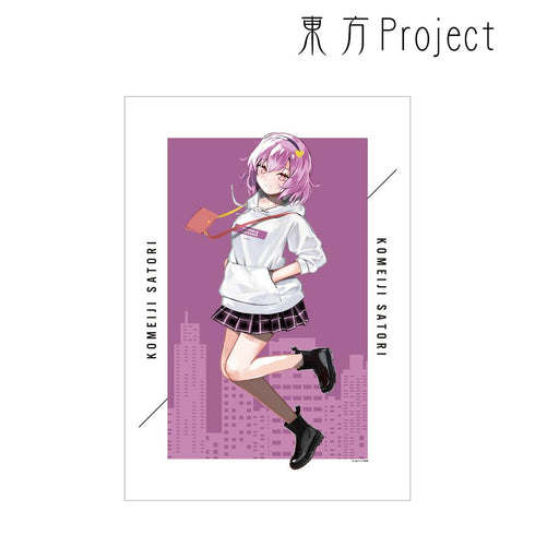 『東方Project』松本能人イラスト 古明地さとり 現代風ファッションver. A3マット加工ポスター