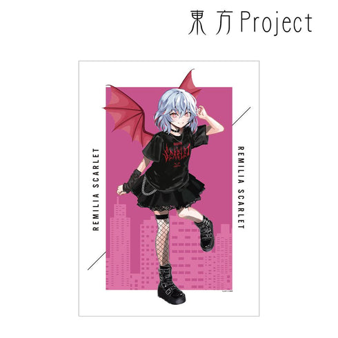 『東方Project』松本能人イラスト レミリア・スカーレット 現代風ファッションver. A3マット加工ポスター