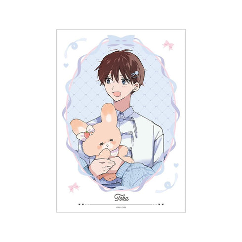 『ハレルヤベイビー』仔縞楽々先生 描き下ろし 桜咲 冬夏 ぬい抱っこver. A3マット加工ポスター【202603再販】