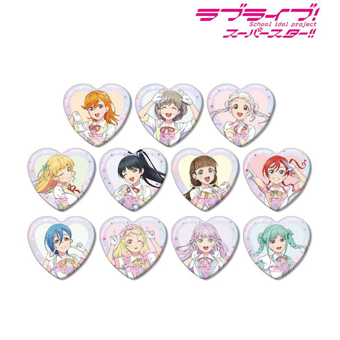 『ラブライブ!スーパースター!!』描き下ろし MIRACLE NEW STORYver. トレーディングハート型缶バッジ(単位/BOX)【202510再販】