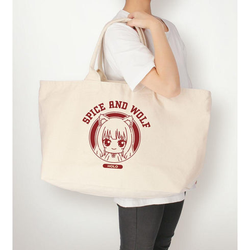 『狼と香辛料 MERCHANT MEETS THE WISE WOLF』ホロ ちょこんと! BIGジップトートバッグ【202603再販】